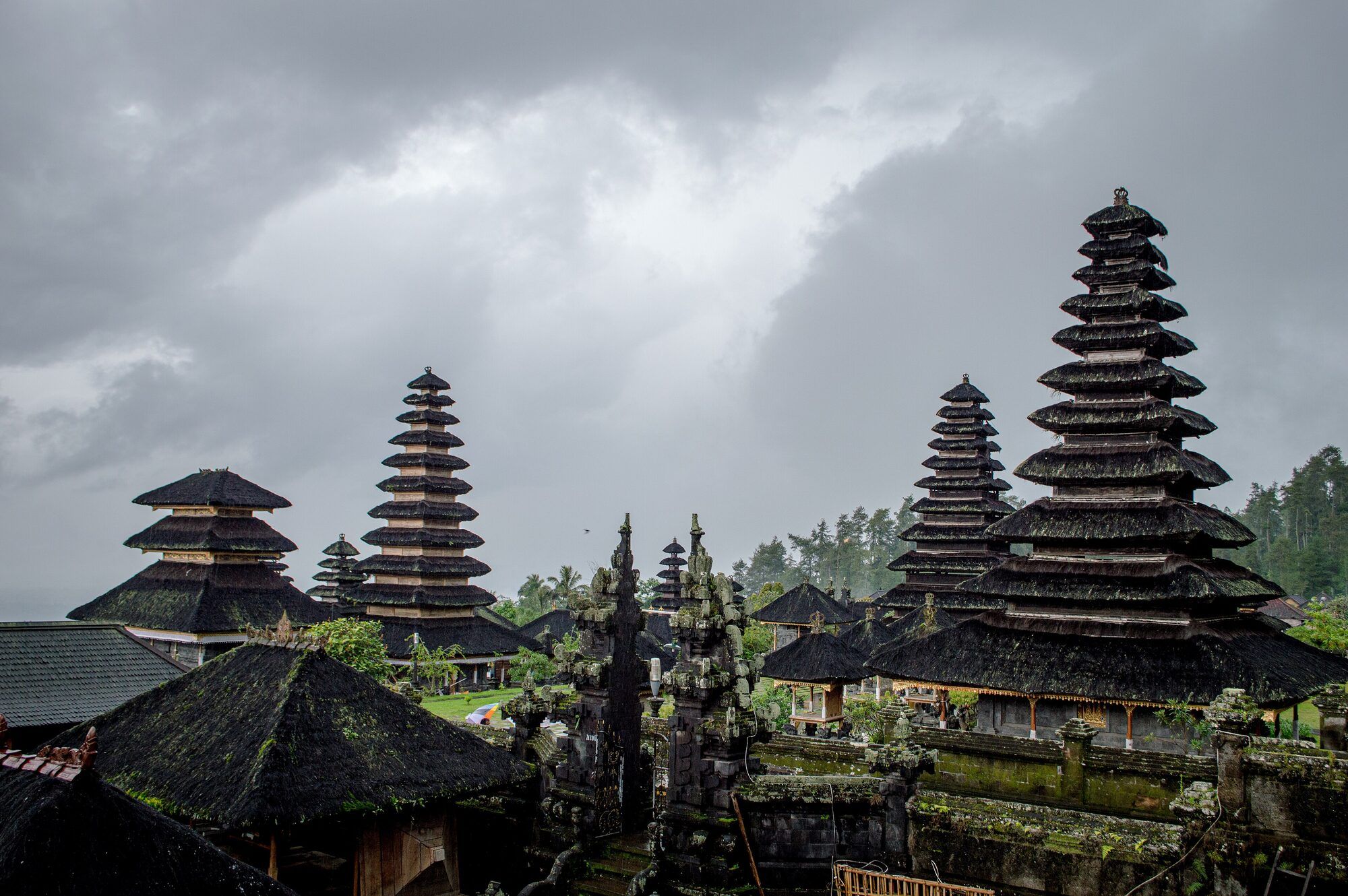 The tiered shrines of Besakih Temple in East Bali, a full-day drive from the south