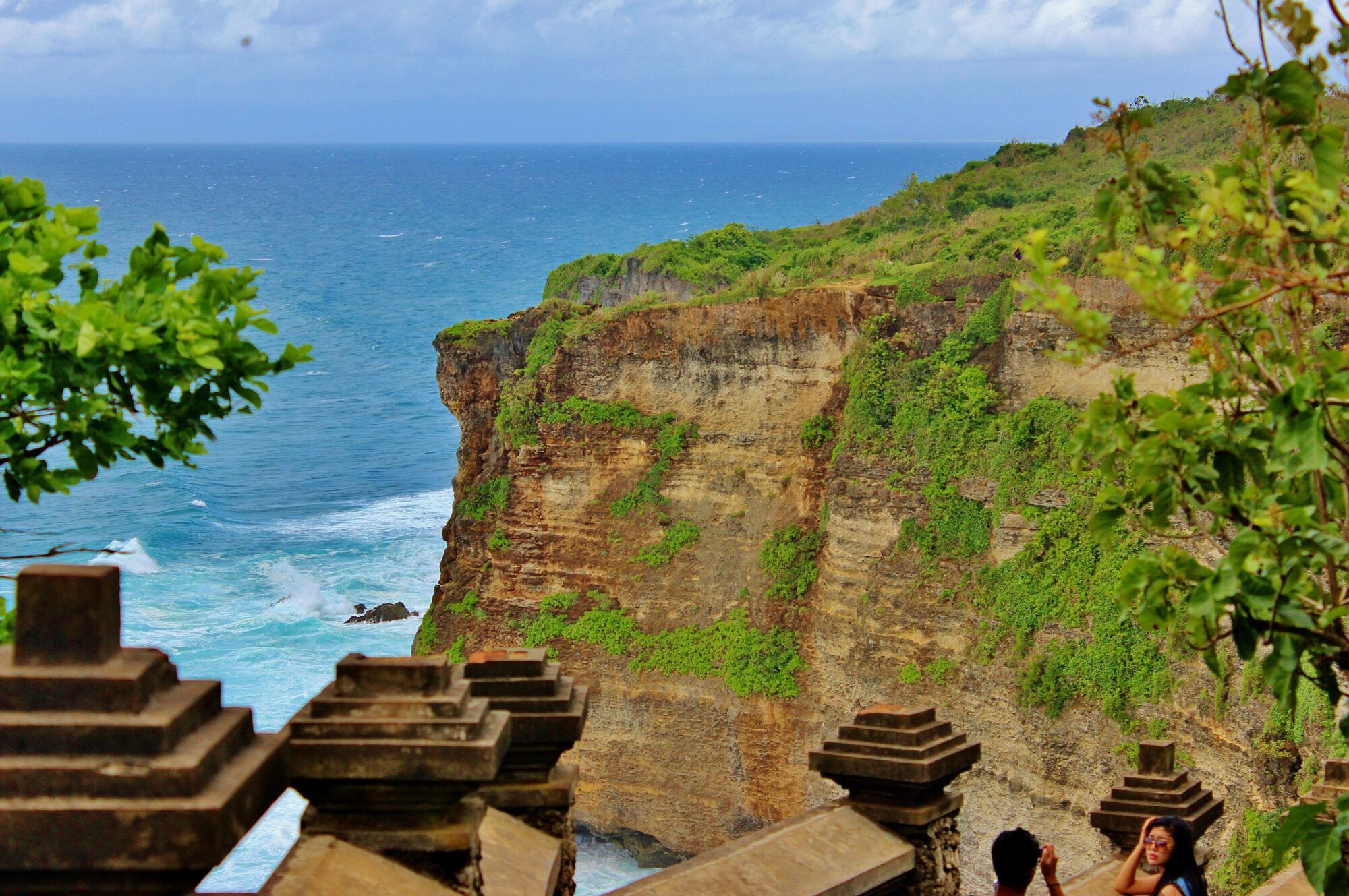 Sea cliffs below Uluwatu Temple on the Bukit peninsula